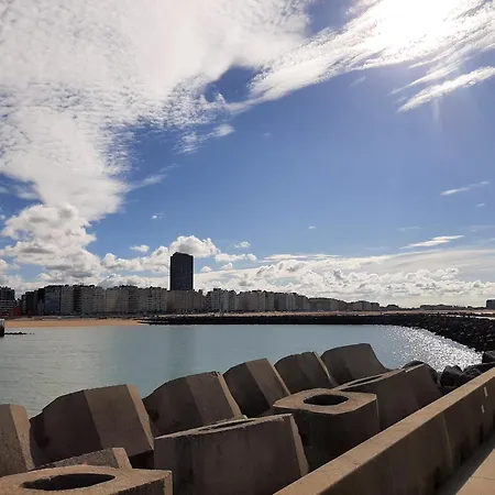 Lejlighed Driemaster, Stijlvol Met Uitzicht Op Jachthaven En Prive Parking, Centrum Oostende